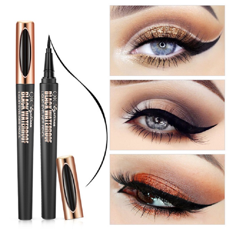 Cosmetics QIC Liquid Eyeliner Quick Dry Thick Black Eyeliner Smooth Not Dizzy Makeup Pen Beauty
