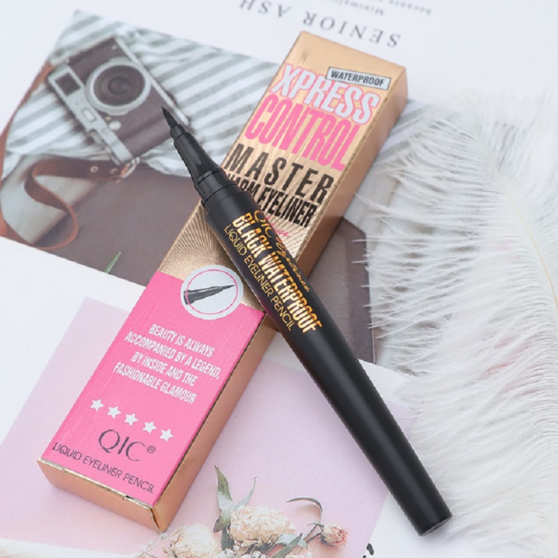 Cosmetics QIC Liquid Eyeliner Quick Dry Thick Black Eyeliner Smooth Not Dizzy Makeup Pen Beauty
