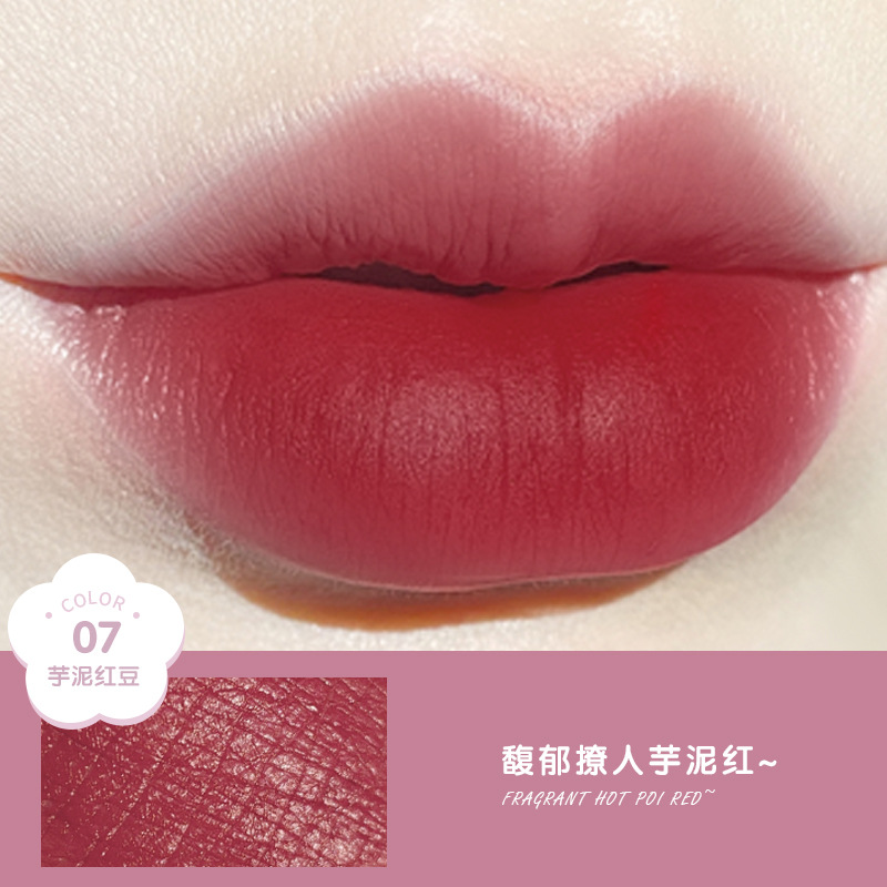 Affordable makeup students plain face is not easy to decolorize Unicorn Velvet Matte lipstick
