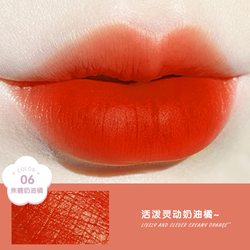 Affordable makeup students plain face is not easy to decolorize Unicorn Velvet Matte lipstick