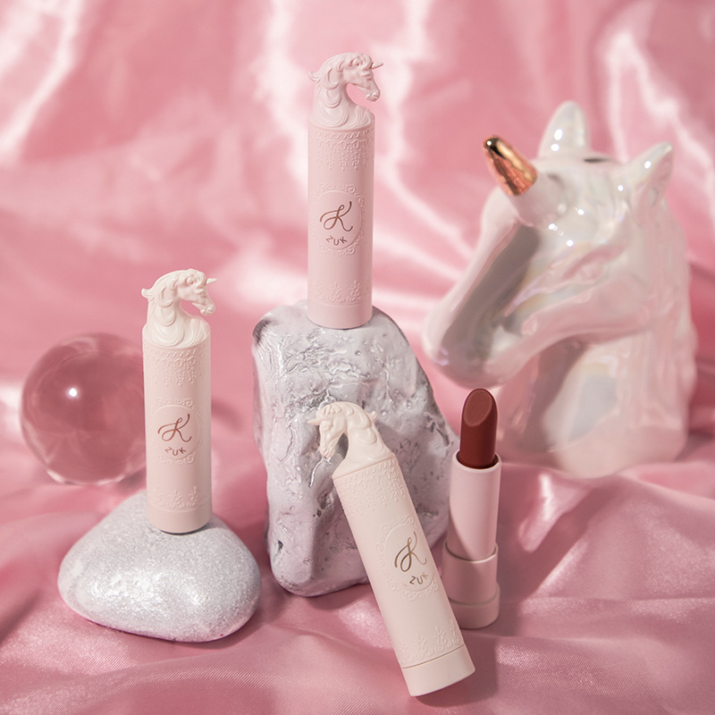 Affordable makeup students plain face is not easy to decolorize Unicorn Velvet Matte lipstick