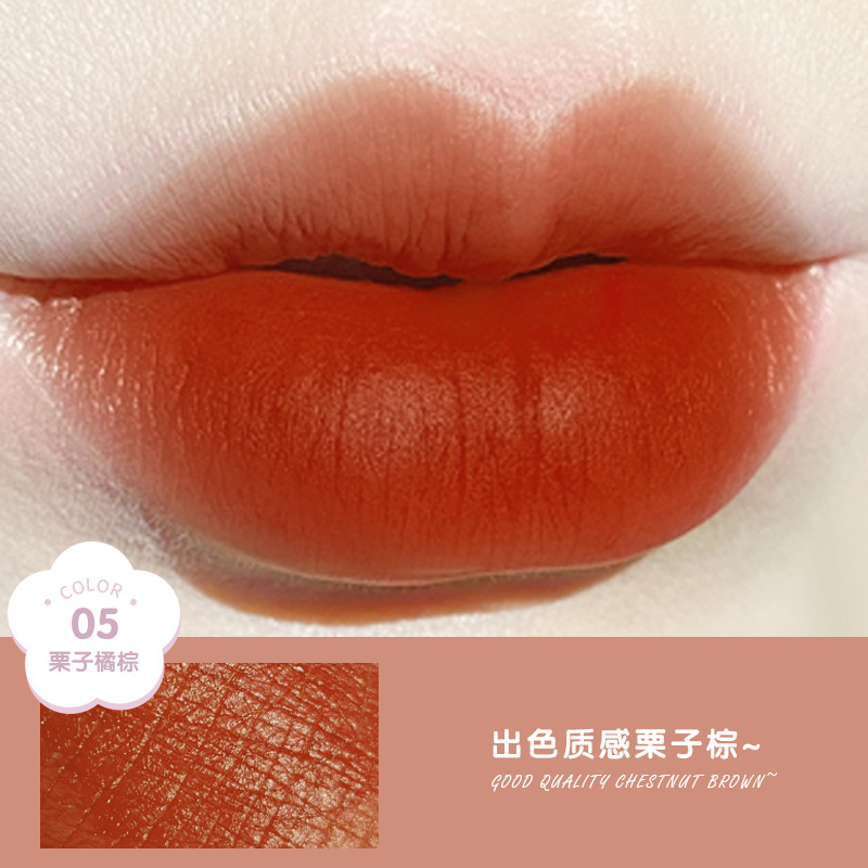 Affordable makeup students plain face is not easy to decolorize Unicorn Velvet Matte lipstick