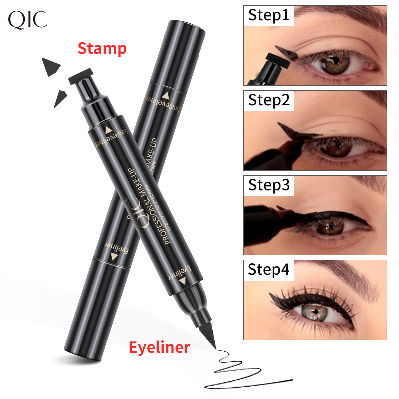 Double-headed Triangle Wing Seal Eyeliner Waterproof And Non-smudge Cosmetics