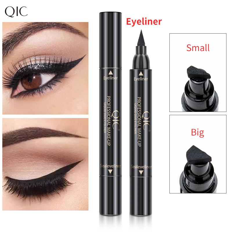 Double-headed Triangle Wing Seal Eyeliner Waterproof And Non-smudge Cosmetics