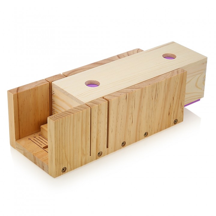 Wooden Soap Loaf Cutter Mold and Rectangle Silicon