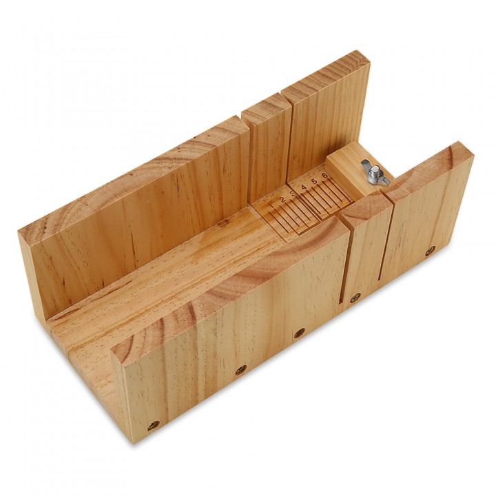 Wooden Soap Loaf Cutter Mold and Rectangle Silicon