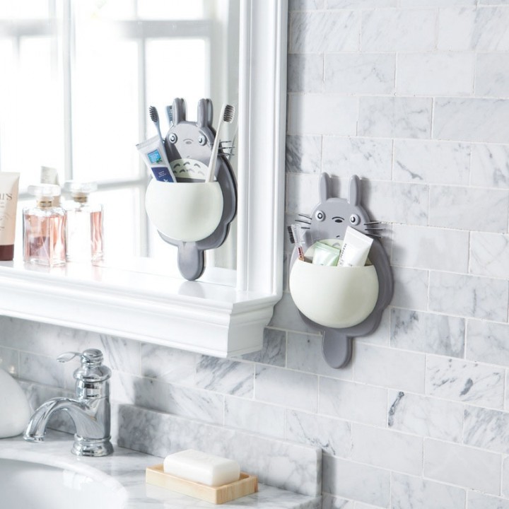 Totoro  Toothbrush holder Strong sucker Multifunct