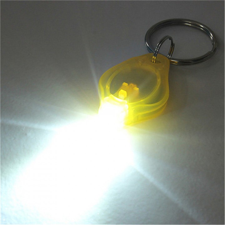 Mini LED Keychain Flashlight Keyring Torch 10PCS