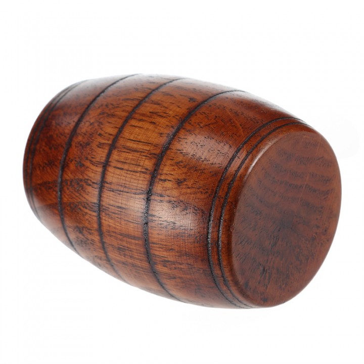 Barrel Shaped Wooden Coffee Tea Beer Cup