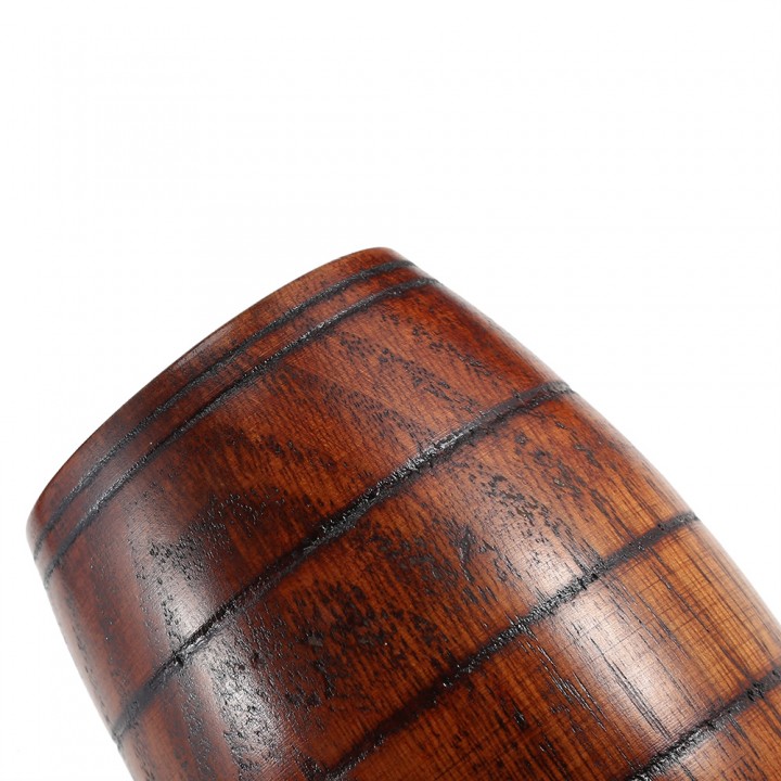 Barrel Shaped Wooden Coffee Tea Beer Cup