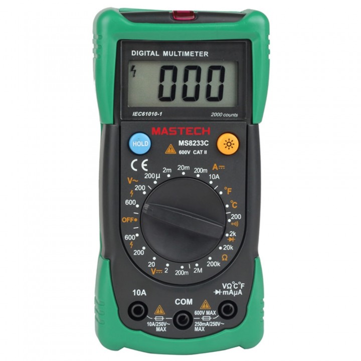 Mastech MS8233C Digital Multimeter for DC / AC Vol