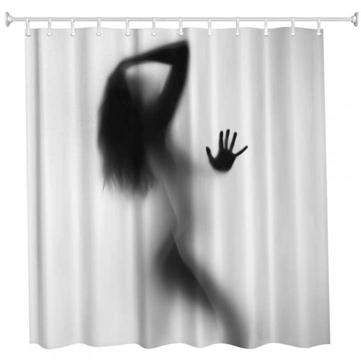 The Sexy Shadow Polyester Shower Curtain Bathroom