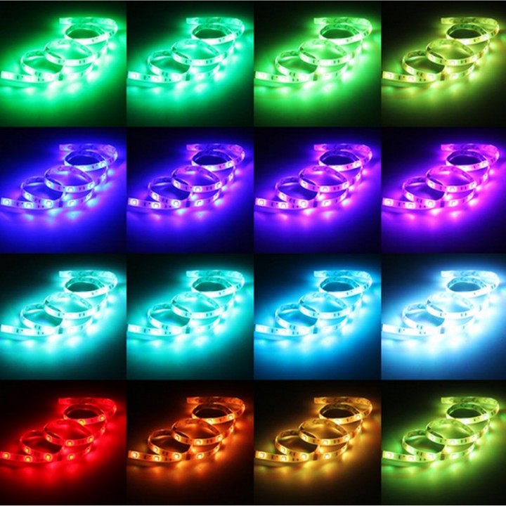 ZDM 2PCS 5M 150x5050 RGB  LED Strip Light 44Key IR