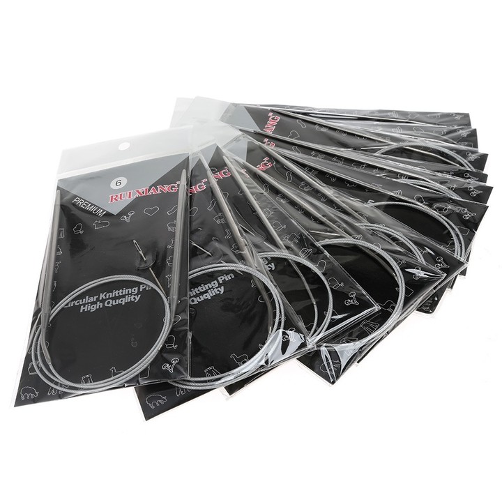 Stainless Steel Circular Knitting Needles 11PCS