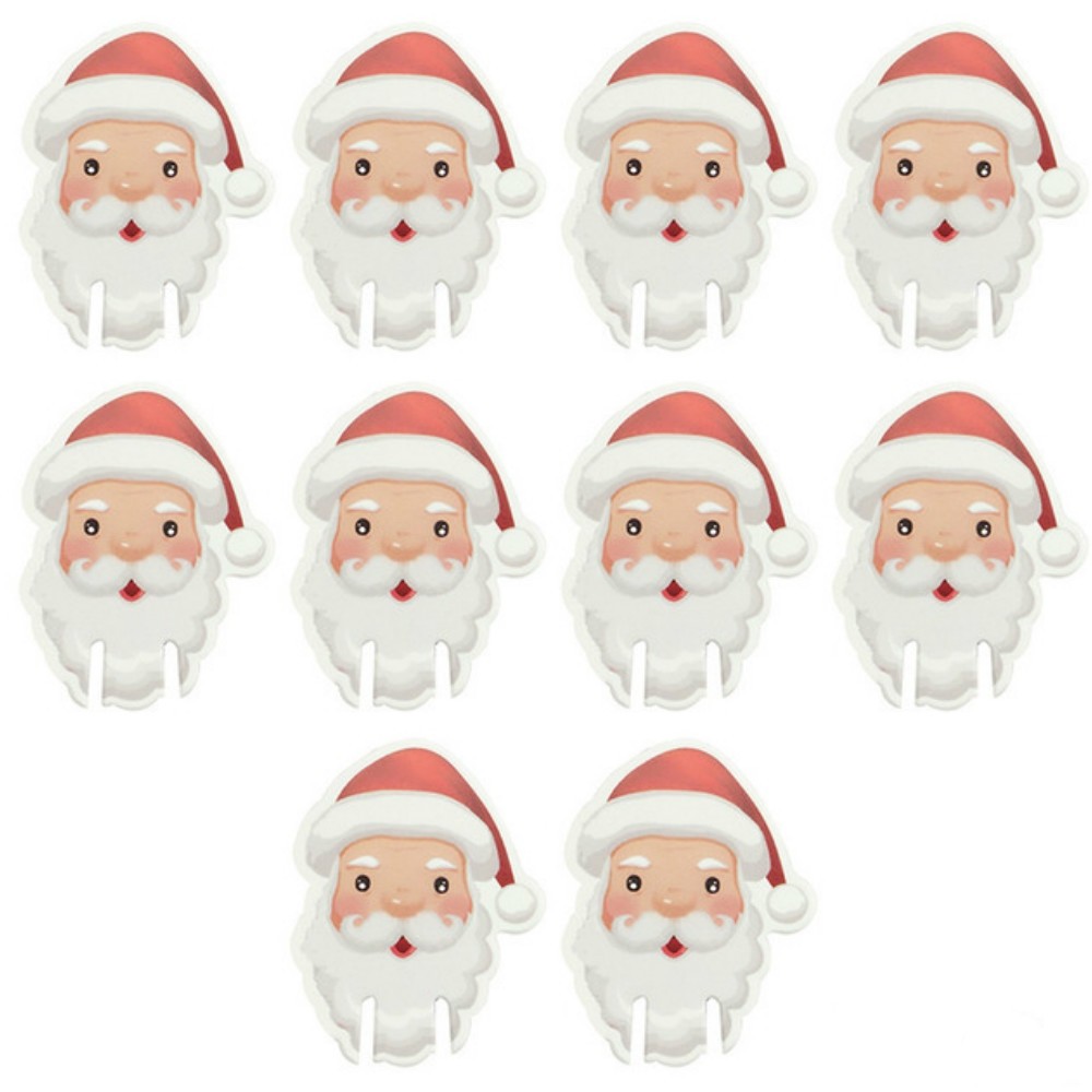 10PCS Wineglass Card Christmas Ornaments  Decoration  Wine Glass