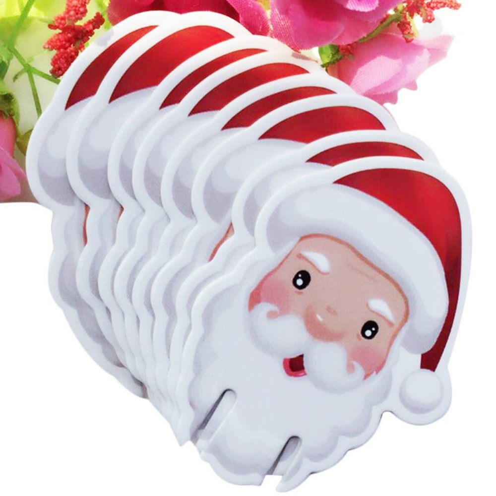 10PCS Wineglass Card Christmas Ornaments  Decoration  Wine Glass