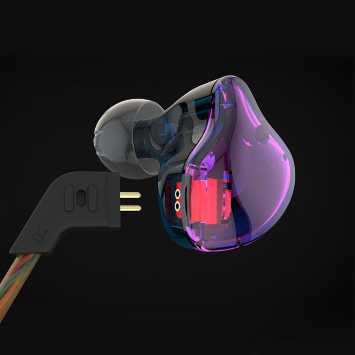 KZ ZST Wired Cable Detachable Noise-canceling In-e