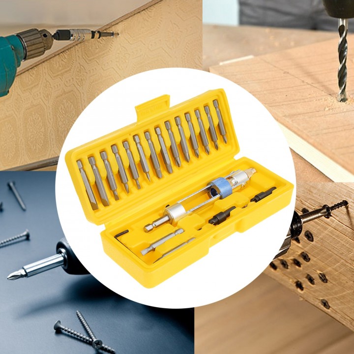 Half Time Drill Driver Steel Bit Double Use Screwd