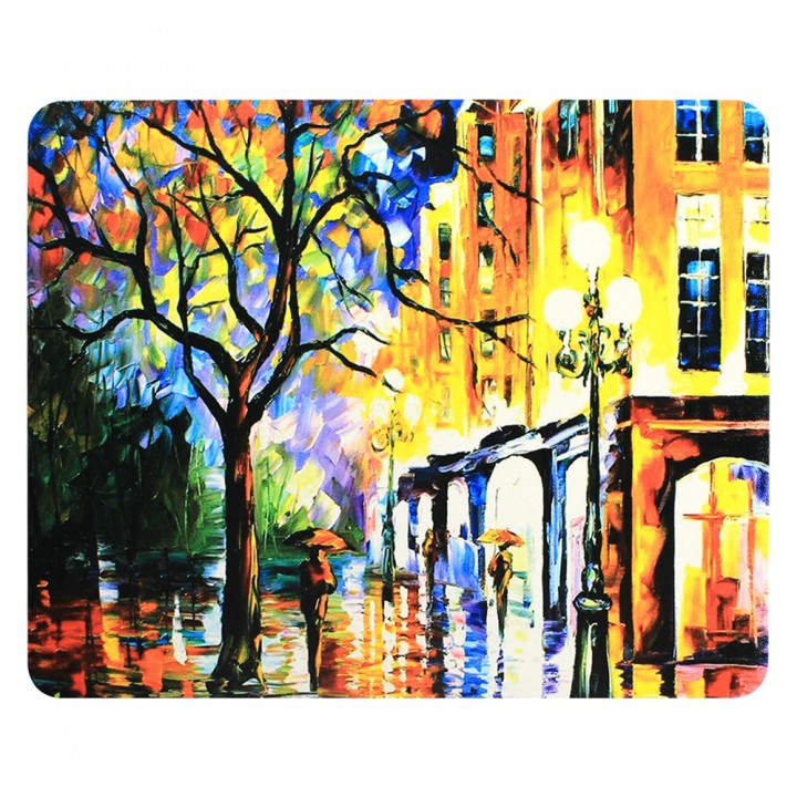Patterned Mouse Pad/Creative Brain/Woodgrain/Palm