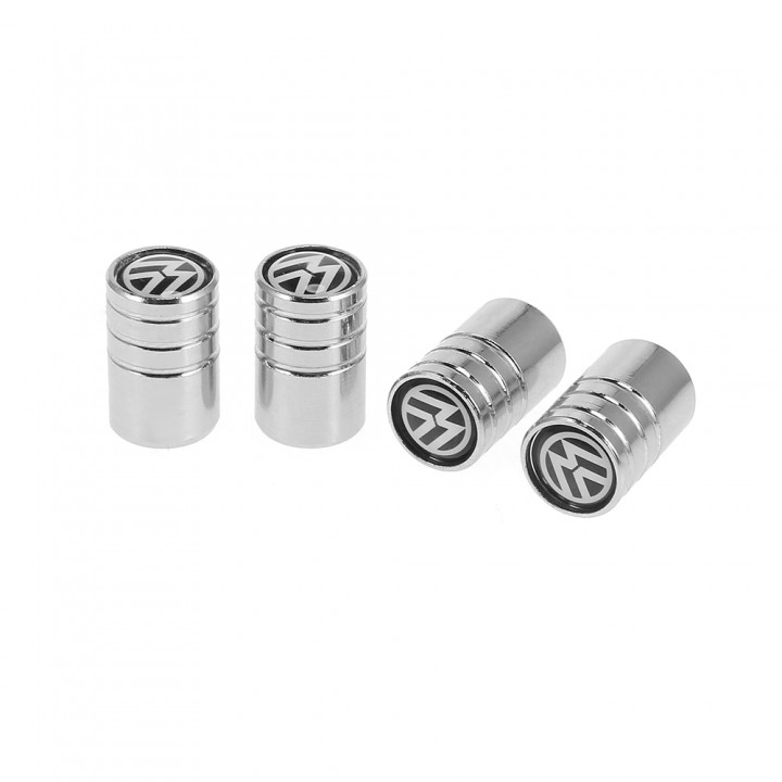 Universal Car Tire Valves Cover Metal Wheel Caps 4