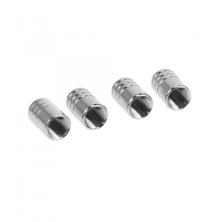 Universal Car Tire Valves Cover Metal Wheel Caps 4