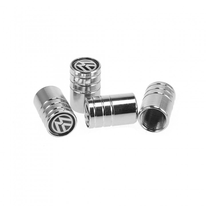 Universal Car Tire Valves Cover Metal Wheel Caps 4