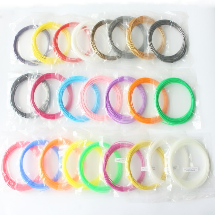 3D Pen Filament Refill PLA 1.75mm 20 Color Pack 10
