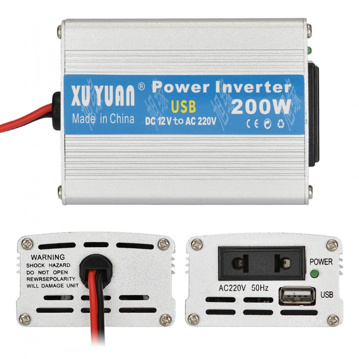 Xuyuan 12V to 220V 200W Car On Board Inverter Conv