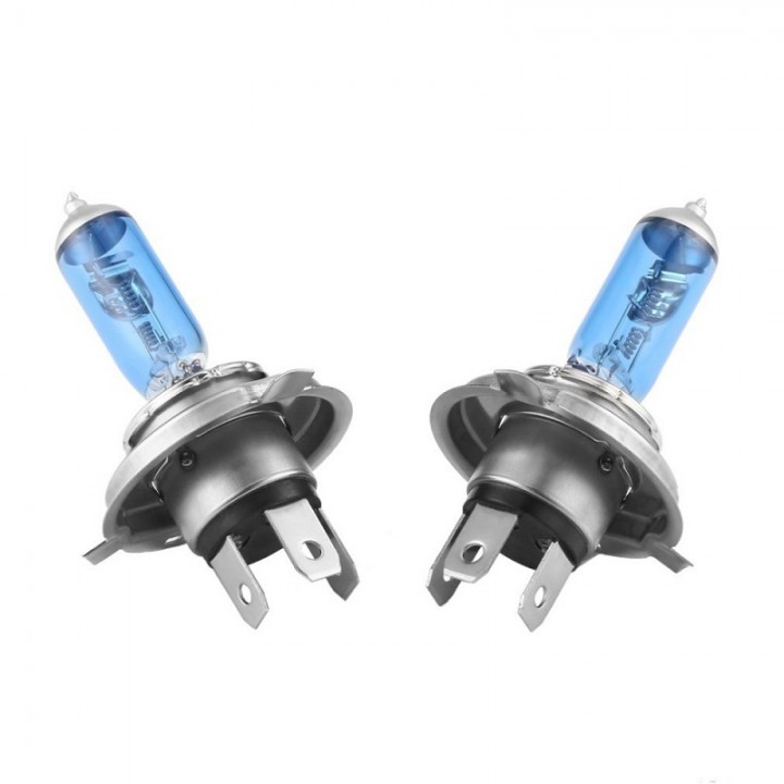 2PCS H4 12V 100/90W Halogen Bulb Xenon Dark Blue G