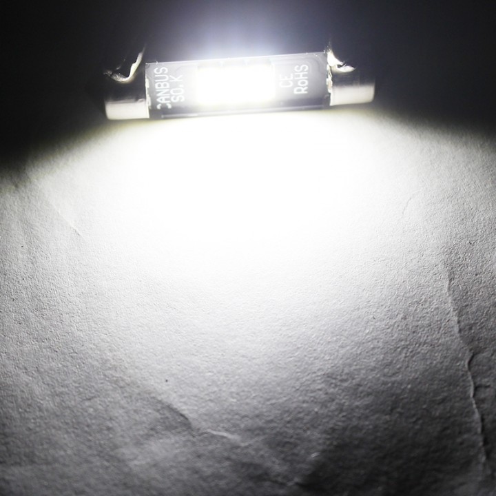 2PCS 36mm Festoon 3030 OSRAM 6SMD LED Dome Door Ma