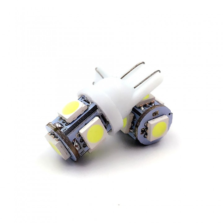 10PCS T10 W5W 159 194 LED Bulb 2.5W 6500K LED Car