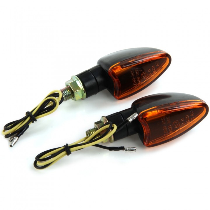 12V 2W Motorcycle Turning Signal Indicator Light Blinker Cornering Lamp E11 Bulb - 2Pcs
