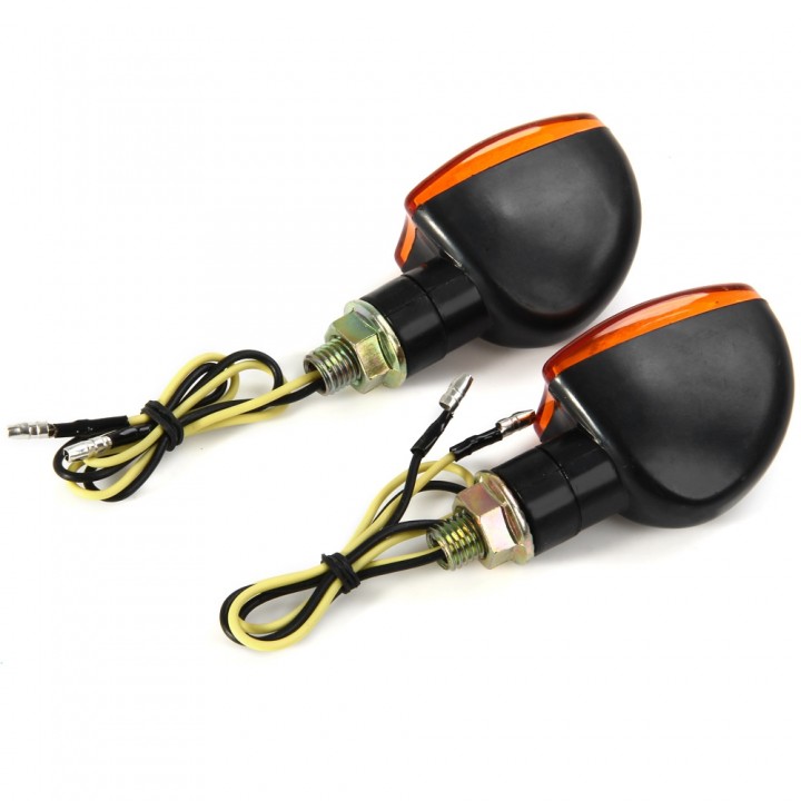 12V 2W Motorcycle Turning Signal Indicator Light Blinker Cornering Lamp E11 Bulb - 2Pcs