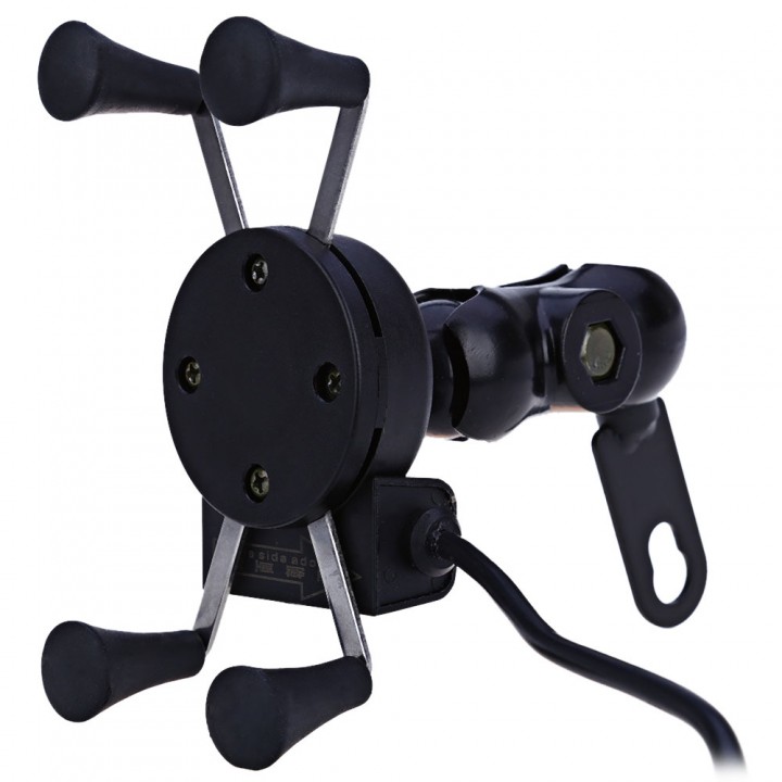 CS - 328 X Type Motorcycle Phone Holder USB Socket