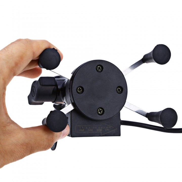 CS - 328 X Type Motorcycle Phone Holder USB Socket