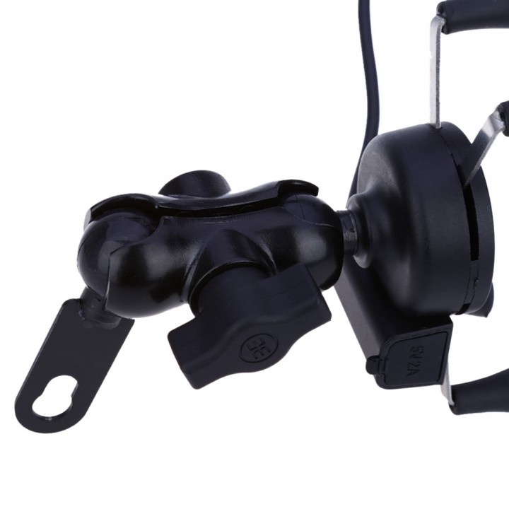 CS - 328 X Type Motorcycle Phone Holder USB Socket