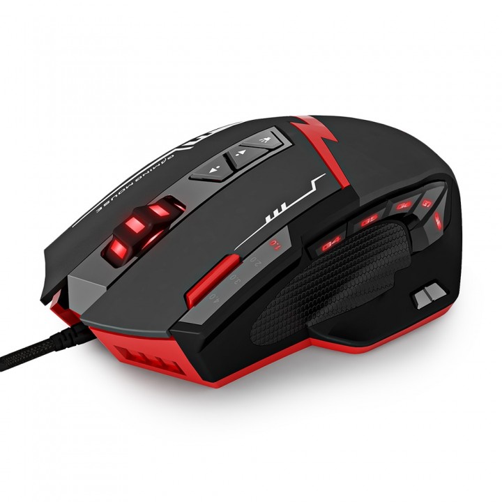Zelotes C15 Programmable Wired Gaming Mouse Adjustable DPI Colorful RGB Light