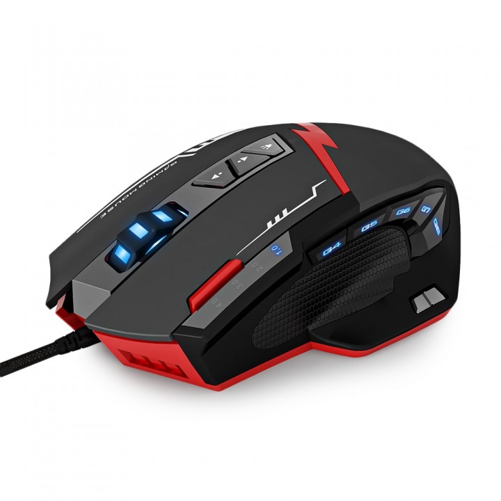 Zelotes C15 Programmable Wired Gaming Mouse Adjustable DPI Colorful RGB Light