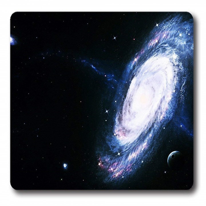 Non-Slip Rectangle Black Hole Mouse Pad for Home O