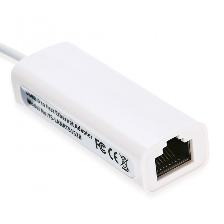 USB 2.0 Ethernet Network Adapter Support 10 / 100M