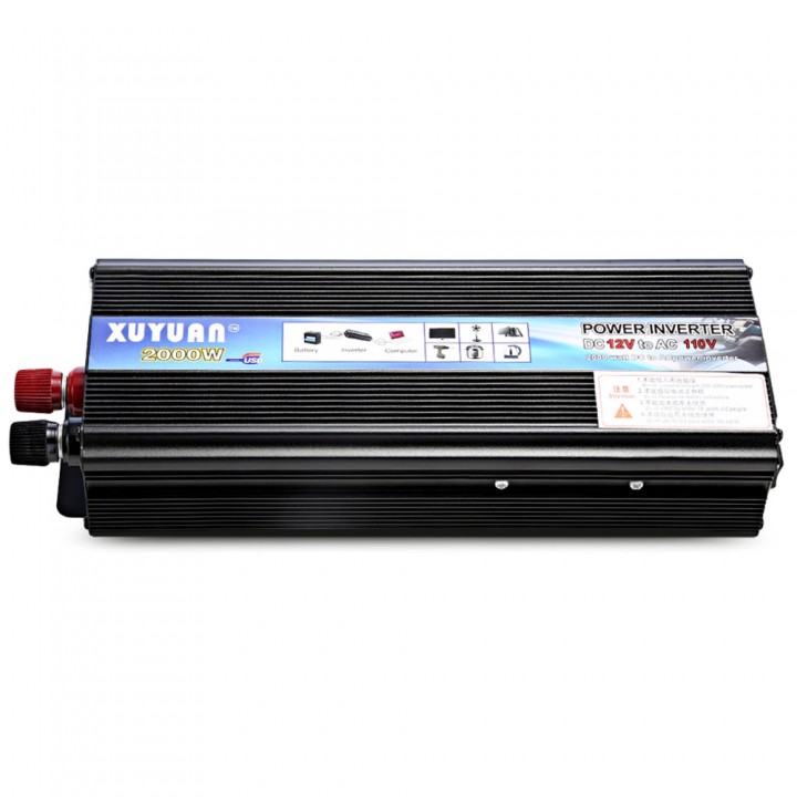 XUYUAN 2000W Power Inverter DC 12V AC 110V Car Con