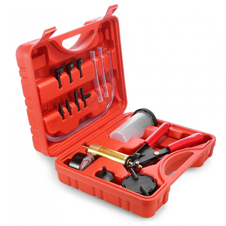 Brake Fluid Bleeder Hand Held Vacuum Pistol Pump T