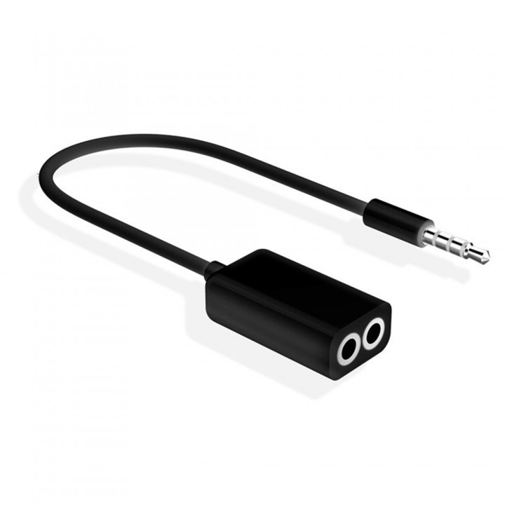 3.5mm Jack Headphone Audio Cable 1 Male to 2 Femal