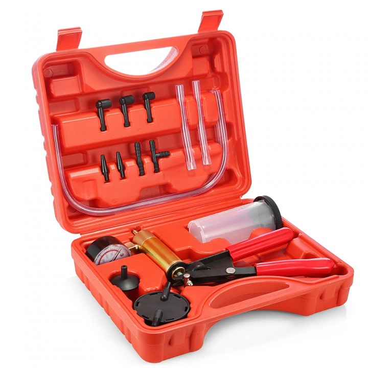 Brake Fluid Bleeder Hand Held Vacuum Pistol Pump T