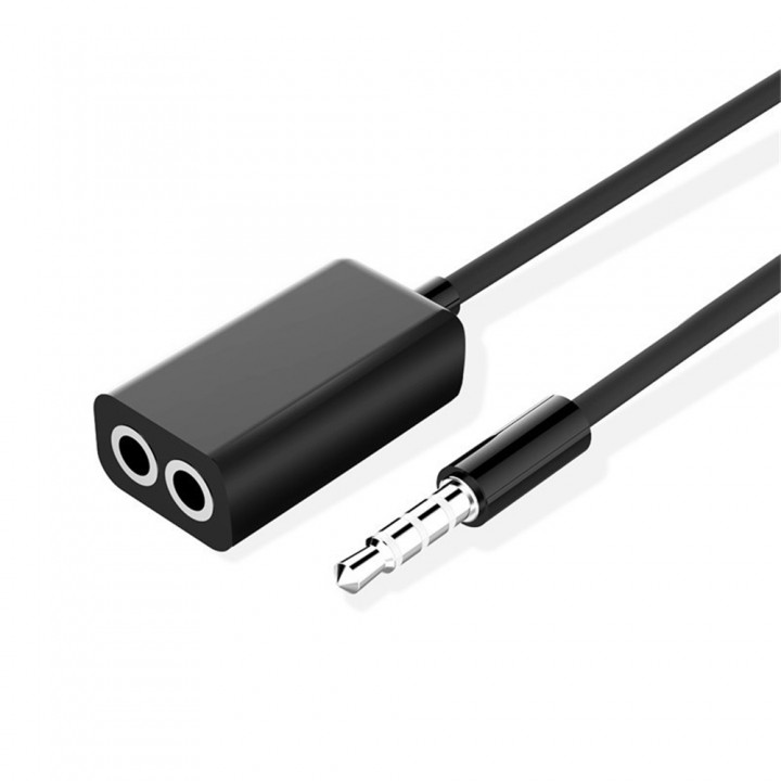 3.5mm Jack Headphone Audio Cable 1 Male to 2 Femal