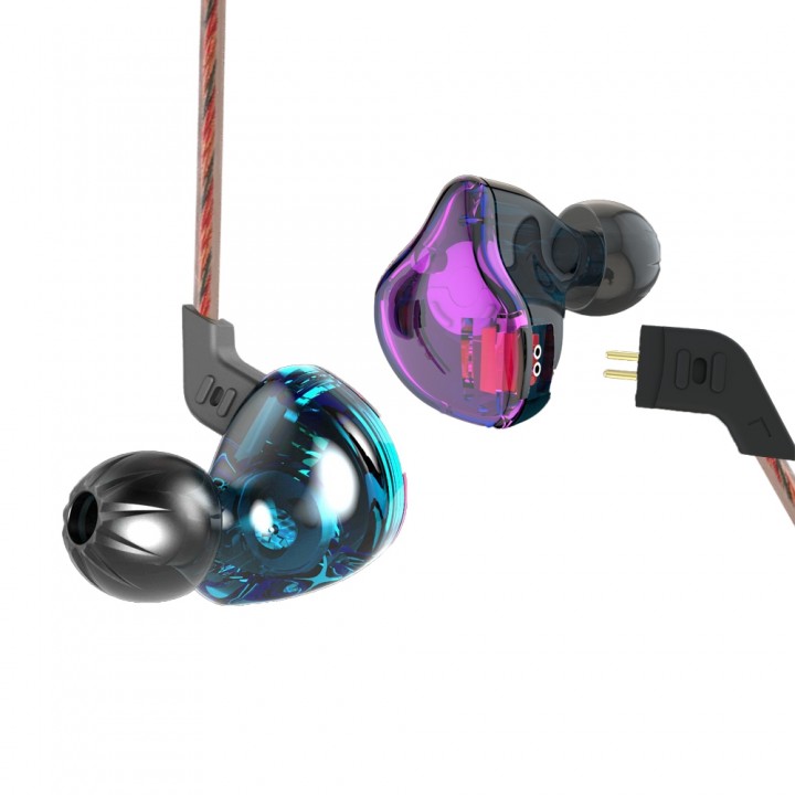 KZ ZST Wired Cable Detachable Noise-canceling In-e