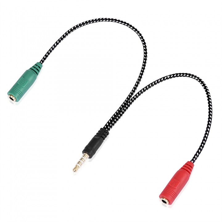 Audio Splitter Cable Earphone Headphone Audio Jack