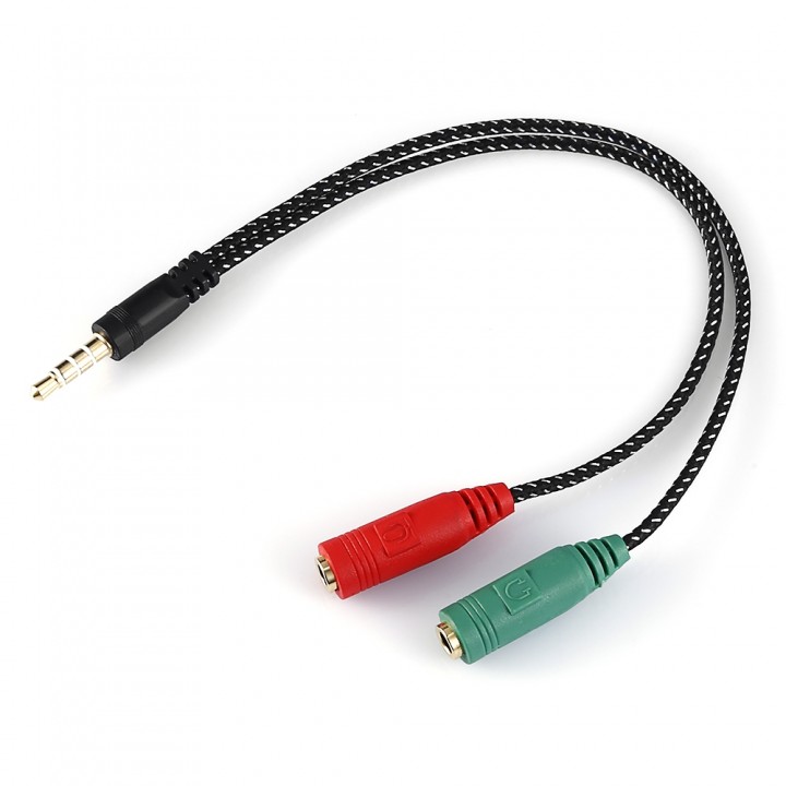 Audio Splitter Cable Earphone Headphone Audio Jack