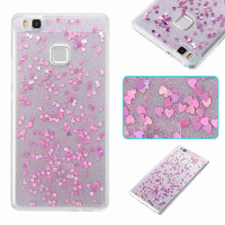 Love Heart Dijiao Tpu Phone Case for Huawei P9 Lit
