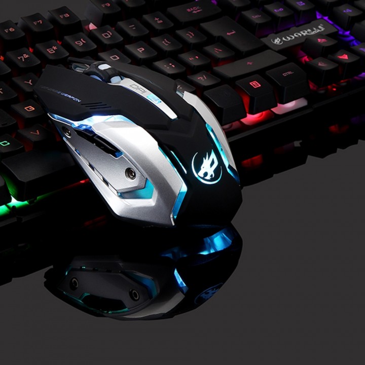 Warwolf T1 Wireless Rechargeable Mouse with Adjust